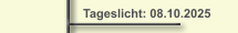 Tageslicht: 08.10.2025