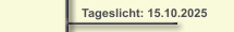 Tageslicht: 15.10.2025